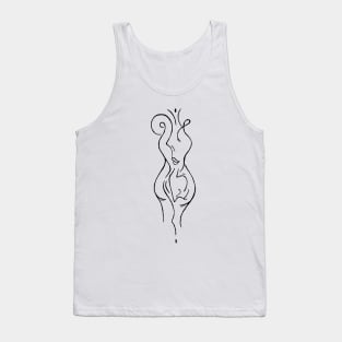 doodleflowFullFigure Tank Top